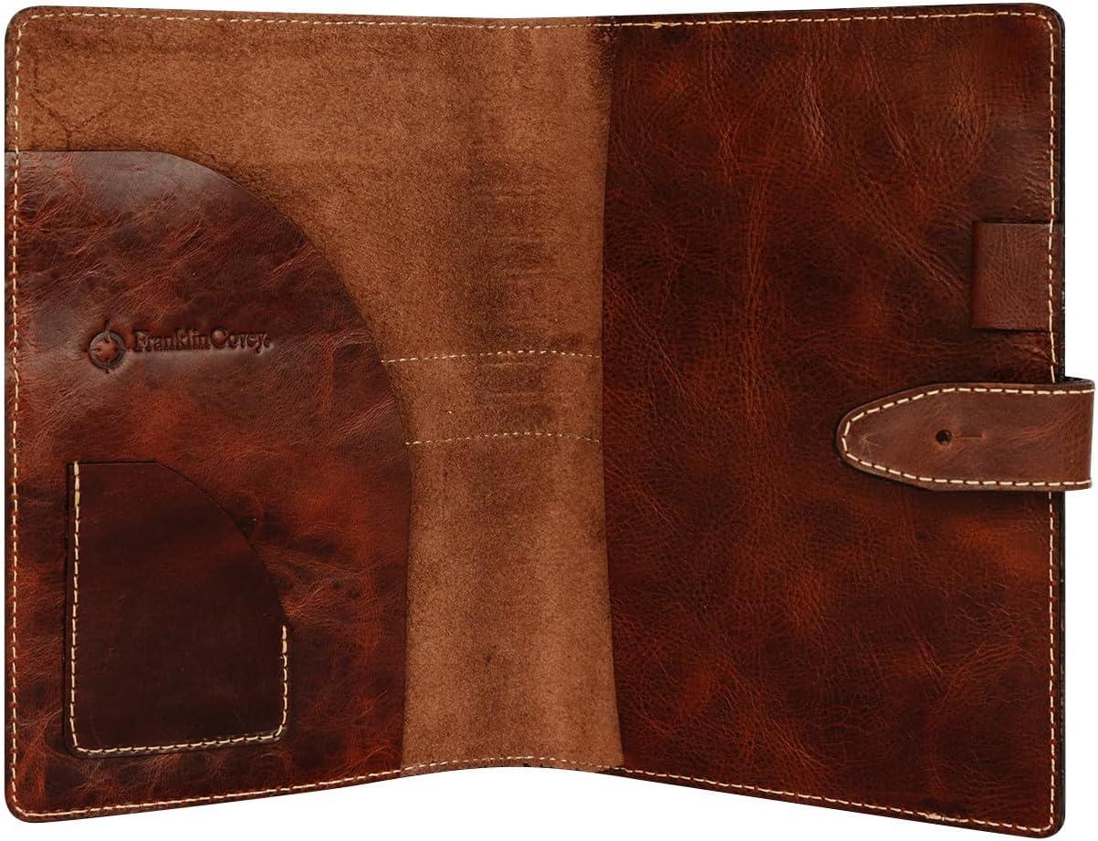 image:imageFranklinCovey Torino Cover for WireBound FranklinCovey Planners Genuine Leather Snap Closure Classic BlackCognac