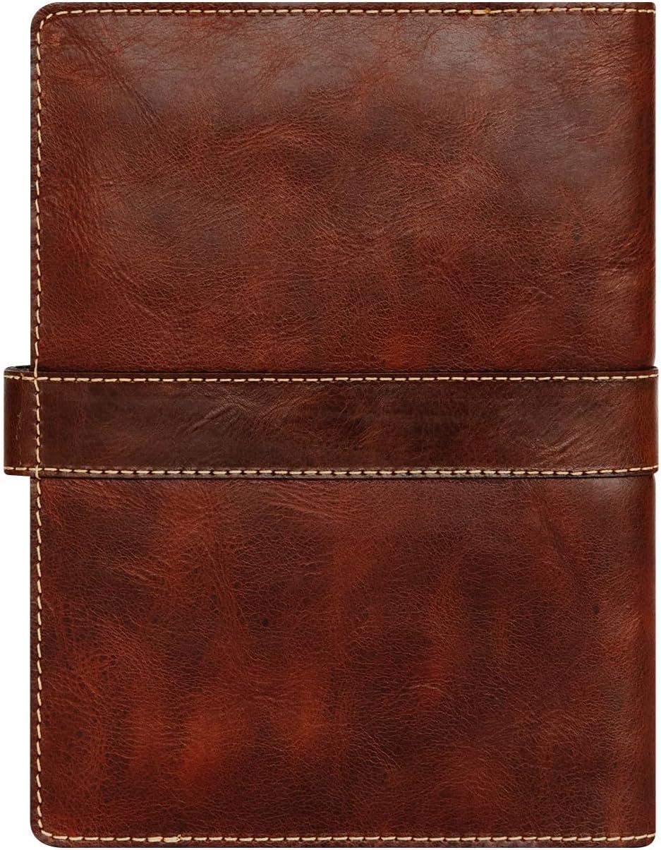 image:imageFranklinCovey Torino Cover for WireBound FranklinCovey Planners Genuine Leather Snap Closure Classic BlackCognac