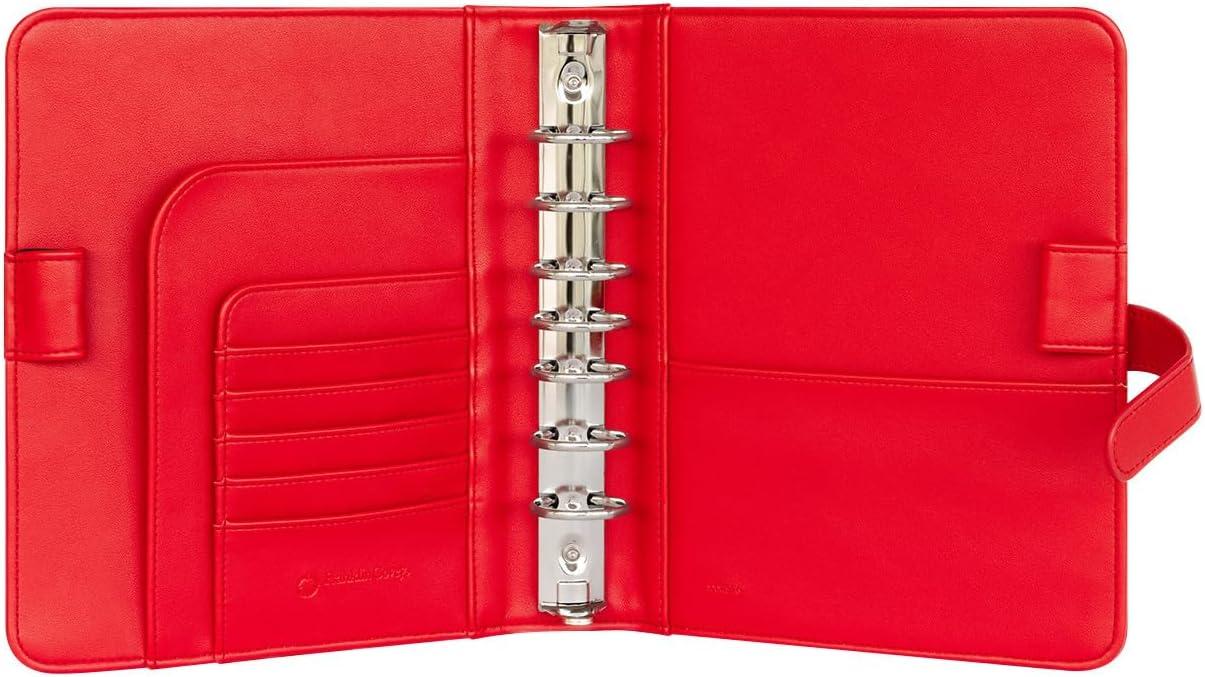 image:imageFranklinCovey Viola Simulated Leather Snap Binder Classic Scarlet Red