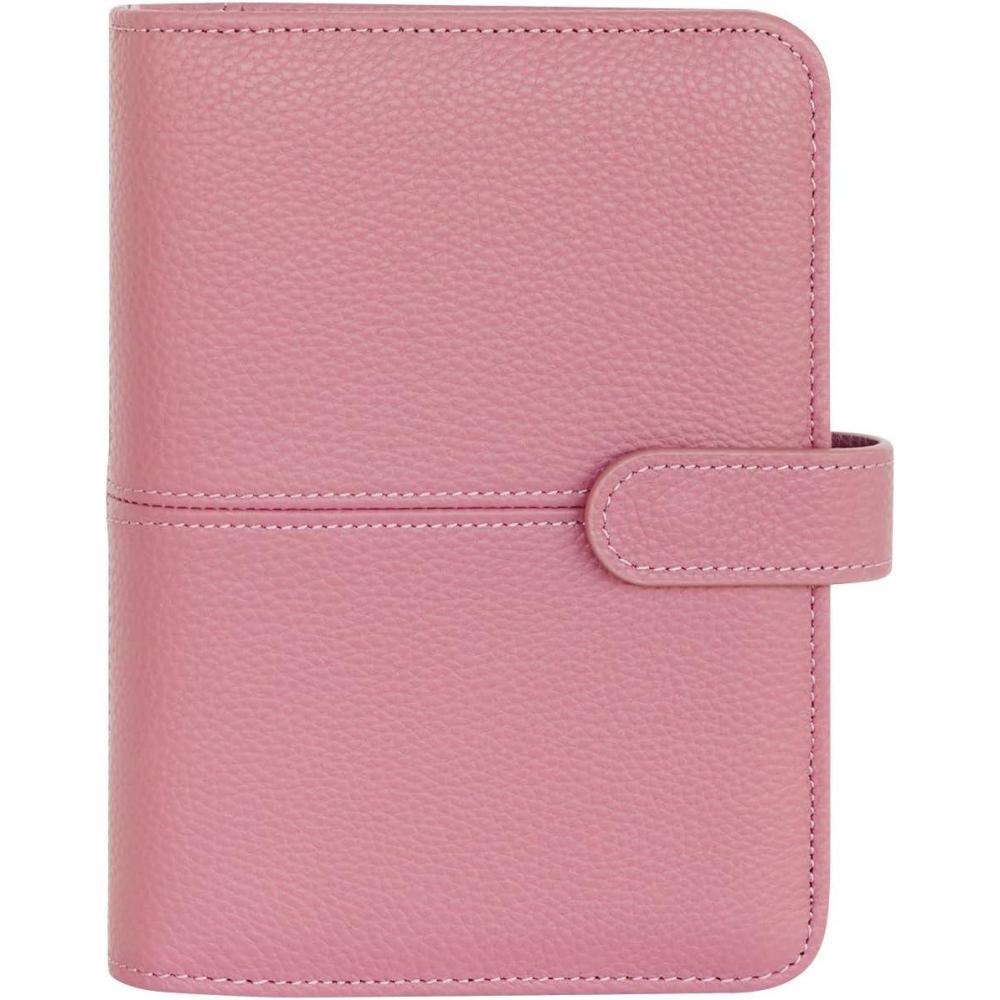 image:imageFranklinCovey Anna RingBound Binder for FranklinCovey Planners Leather with Snap Closure Pocket Nostalgia RoseNostalgia Rose