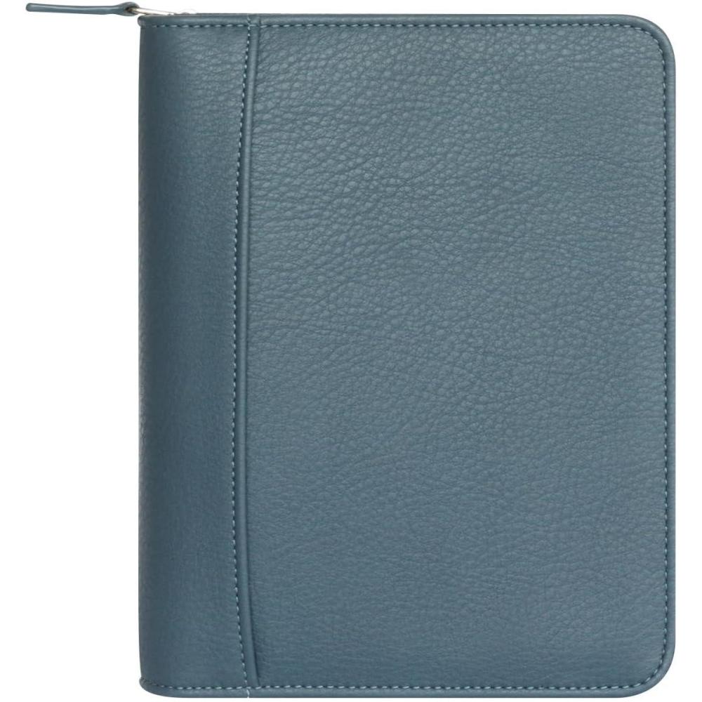 image:imageFranklinCovey Charlie Binder for RingBound FranklinCovey Planners Genuine Leather Zipper Closure Compact BlueBlue