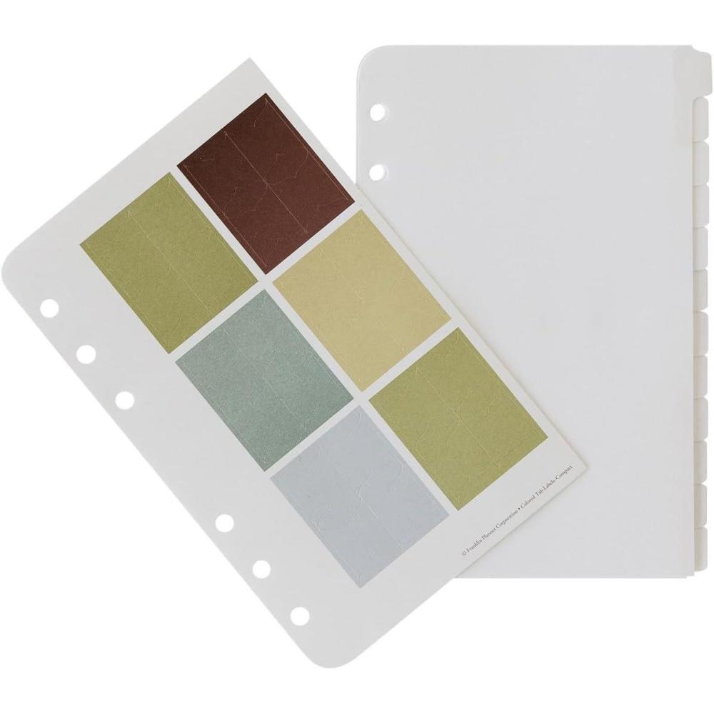image:imageFranklinCovey Color Tabs for RingBound FranklinCovey Planners Personalize Your Color Tabbing System Compact 12 TabsCompact Size