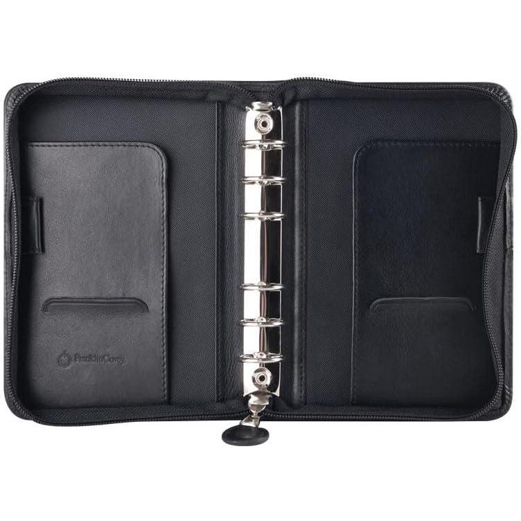image:imageFranklinCovey FC Signature RingBound Binder for FranklinCovey Planners Nappa Leather Zipper Binder Monarch BlackBlack