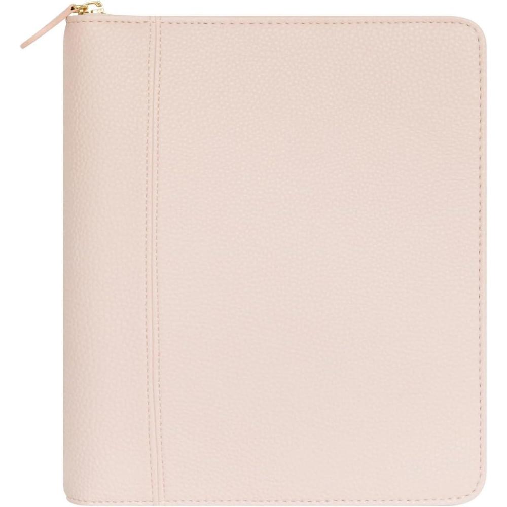 image:imageFranklinCovey Millie RingBound Binder for FranklinCovey Planners Simulated Leather Zipper Binder Classic Seashell Pink