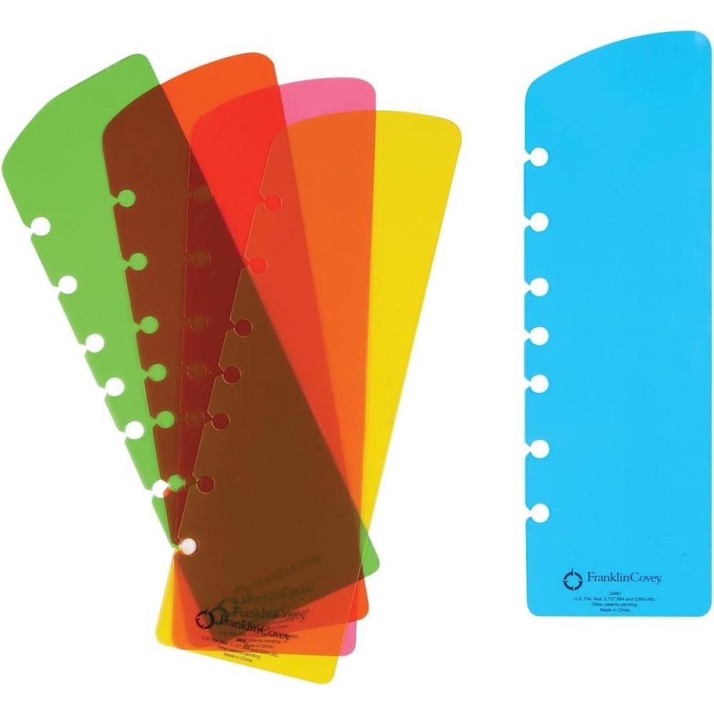 image:imageFranklinCovey RingBound Pagefinder for FranklinCovey Planners Color Code Day Planners for Quick Reference Compact MultiColor 5 PackClassic Size