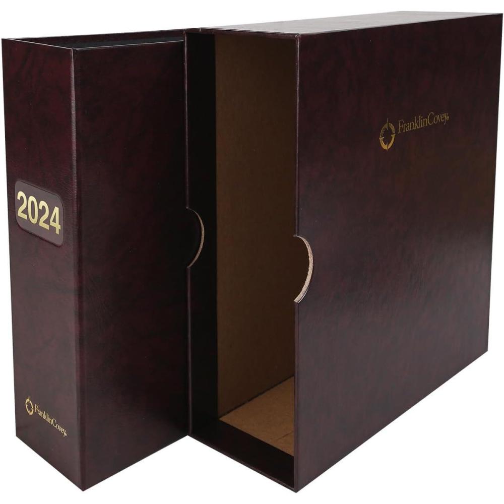 image:imageFranklinCovey Storage Combo Protect Past and Future Planner Pages Compact BurgundyBurgundy