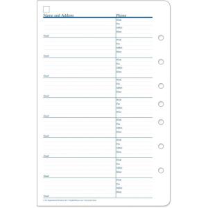 image:imageFranklinCovey  AddressPhone Pages  Expansion for Planners PocketClassic Size