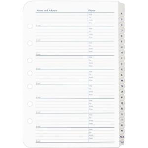 image:imageFranklinCovey  AddressPhone Tabs for RingBound FranklinCovey Planners  Record Emails Phone Numbers and Addresses Classic 24 TabsClassic Size