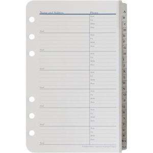 image:imageFranklinCovey  AddressPhone Tabs for RingBound FranklinCovey Planners  Record Emails Phone Numbers and Addresses Classic 24 TabsCompact Size