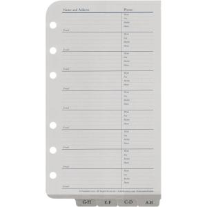 image:imageFranklinCovey  AddressPhone Tabs for RingBound FranklinCovey Planners  Record Emails Phone Numbers and Addresses Classic 24 TabsPocketTrimline Size