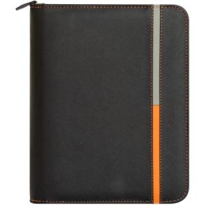 image:imageFranklinCovey  Astra Simulated Leather Zipper Binder Classic Orange