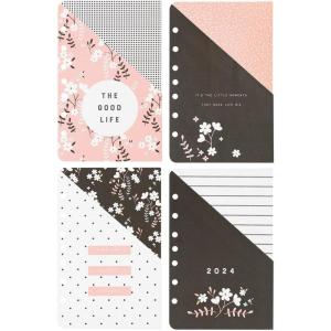 image:imageFranklinCovey  Blush Blossoms Planner Love Pocket Dividers for RingBound FranklinCovey Planners  Additional Planner Organization with Document Pockets Classic 4PackClassic Size  55 x 85