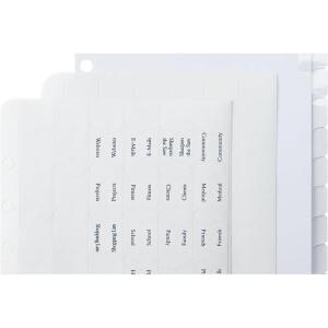 image:imageFranklinCovey  Custom Tabs for RingBound FranklinCovey Planners  Personalize Your Tabbing System Classic 12 TabsClassic Size