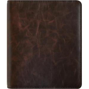 image:imageFranklinCovey  Ellis RingBound Binder for FranklinCovey Planners  Leather  Open Binder Classic Marbled Brown