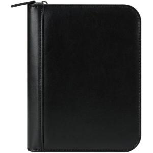 image:imageFranklinCovey  FC Signature RingBound Binder for FranklinCovey Planners  Leather  Zipper Binder Classic OliveBlack
