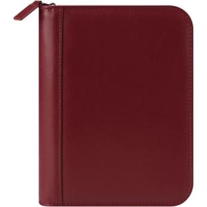 image:imageFranklinCovey  FC Signature RingBound Binder for FranklinCovey Planners  Leather  Zipper Binder Classic OliveRed