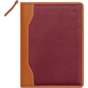 image:imageFranklinCovey  Jody Cover for WireBound FranklinCovey Planners  Genuine Leather  Zipper Closure Classic Deep RedDeep Red