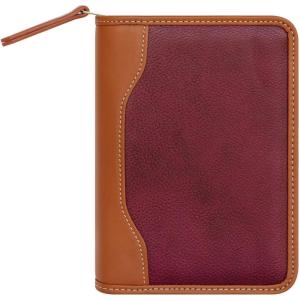 image:imageFranklinCovey  Jody RingBound Binder for FranklinCovey Planners  Leather  Zipper Binder Pocket Deep RedDeep Red