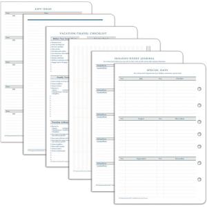 image:imageFranklinCovey  Occasions Forms Pack for RingBound FranklinCovey Planners  Plan amp Record Special Events  Expansion Pages Classic 16 SheetsClassic Size