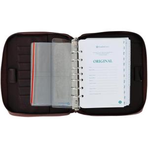 image:imageFranklinCovey  Planning System RingBound Binder  Includes Undated Planner  Vinyl  Zipper Binder Classic BlackBurgundy