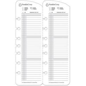image:imageFranklinCovey  Progressive Task List for RingBound FranklinCovey Planners  Easily Removable to Move Repeating Tasks to New Days Classic 26 CardsClassic Size