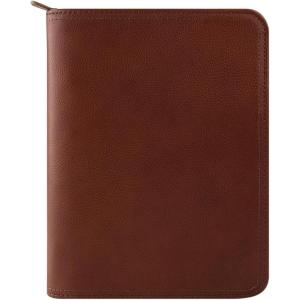 image:imageFranklinCovey  Rylan RingBound Binder for FranklinCovey Planners  Leather  Zipper Binder Classic ChestnutChestnut