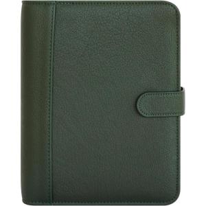 image:imageFranklinCovey  Stella Simulated Leather Snap Binder Compact Dark Green