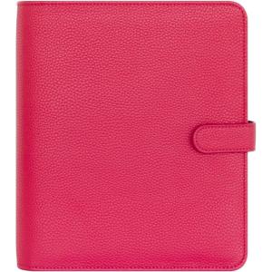 image:imageFranklinCovey  Sunrise Snap Simulated Leather Binder Classic Raspberry