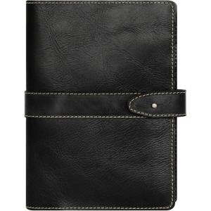 image:imageFranklinCovey  Torino Cover for WireBound FranklinCovey Planners  Genuine Leather  Snap Closure Classic BlackBlack